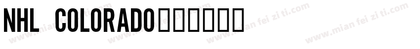 nhl colorado字体转换